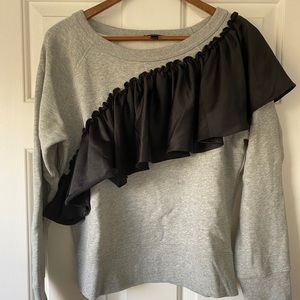 J. Crew Ruffle Sweatshirt